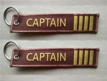

Fabric Captain 4 Bar Pilot Airline Embroidery Key Chain
