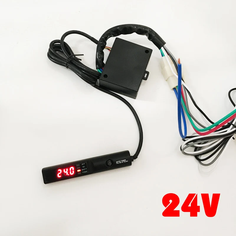 

Universal auto 12V 24V car electronic digital turbo timer Black color With Original Box (Red LED Light) tt01