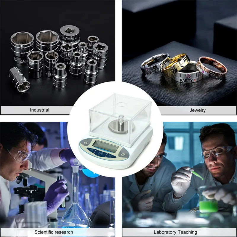 200g0.01g Analytical Balance Digital Scales Precision Weight Scale Balance Scientific Lab Accuracy Jewelry Kitchen Postal (4)