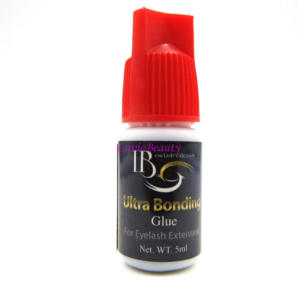 

Free Shipping 4 pieces IB Ultra Bonding Glue Eyelash Extensions holding time 4~5 weeks drying time 2~3 seconds 5ml