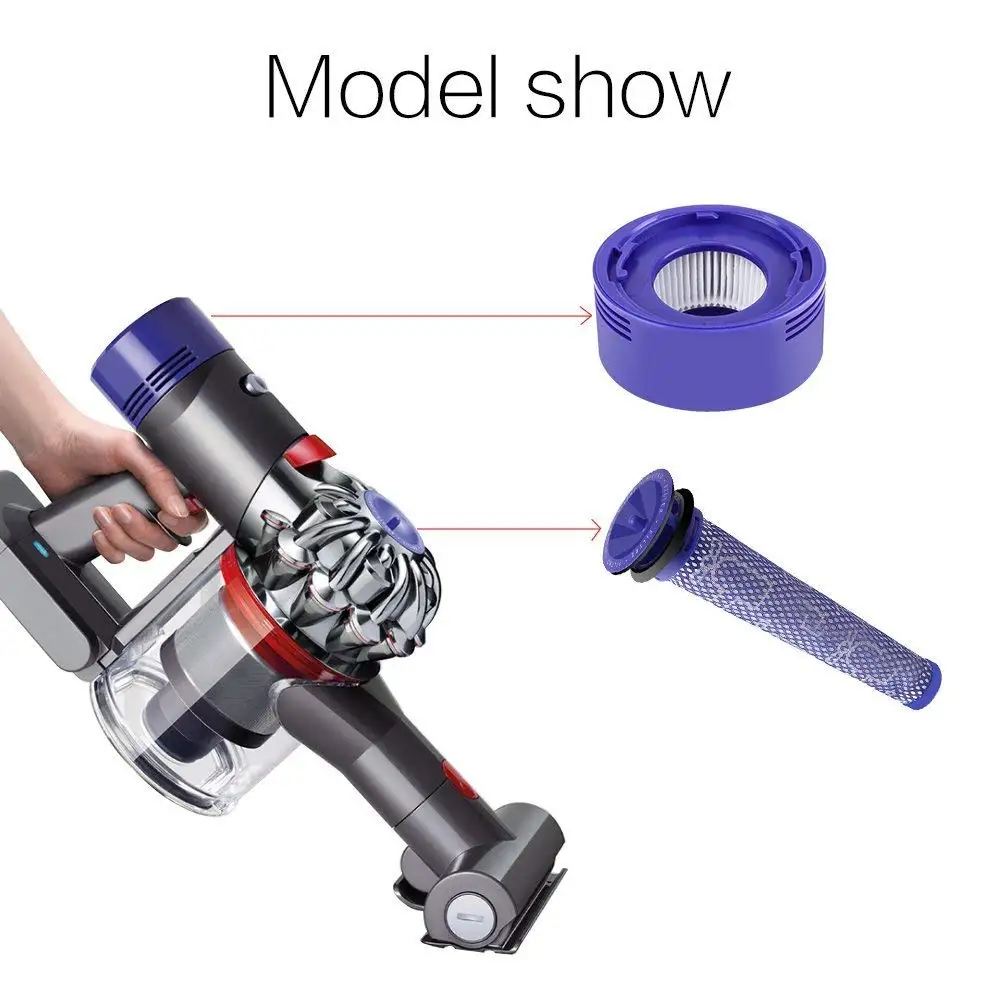 Запасные фильтры HEPA для Dyson V8 V7 Аккумуляторные Пылесосы (в упаковке 3)|Запчасти