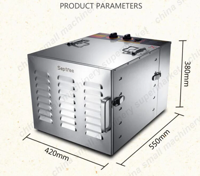Домашний осушитель для еды/Бытовая Машина Для сухофруктов из нержавеющей стали
