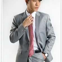 Новое поступление итальянские костюмы для мужчин серые мужские вечерние костюмы мужские облегающие костюмы Классический костюм певицы человек(куртка+ брюки) 4XL