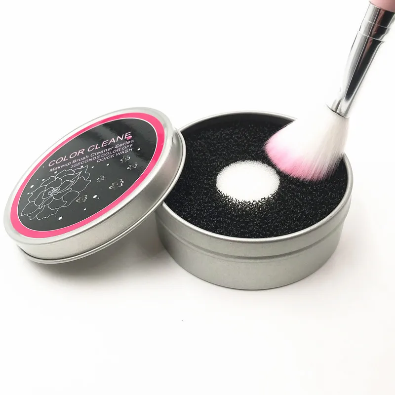

Makeup Brush Cleaner Sponge Remover Color From Brush Eyeshadow Sponge Tool Cleaner Quick Color Off Make Up Brushes Cleaner