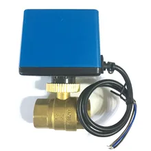 220VAC DN20 3/" 2 Way Латунь моторизованный шаровой клапан, воды/водяной пар/тепло газа