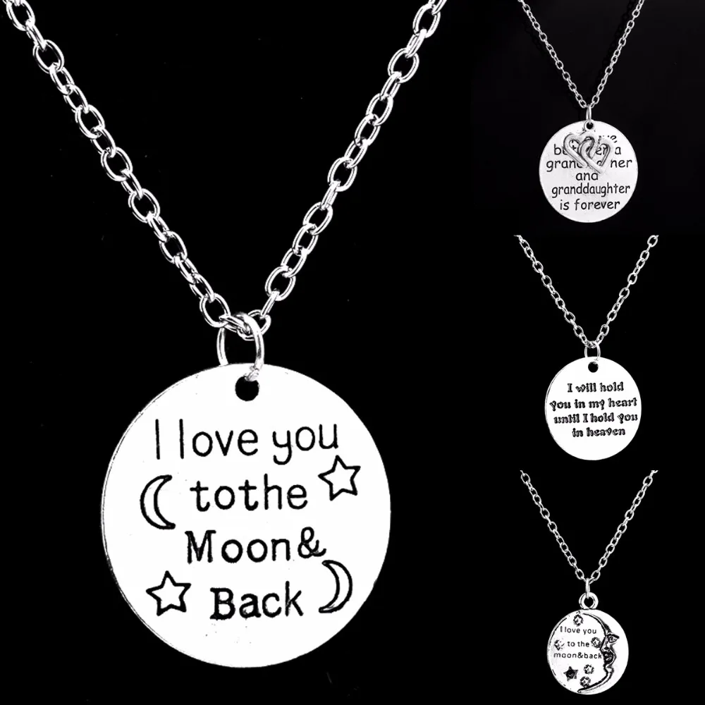 Ожерелье-цепочка с подвеской I Love You To The Moon &amp Back | Украшения и аксессуары