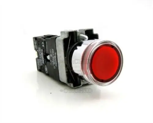 10 ШТ. Xb2-Bw34b1c Мгновенный Red Flush Кнопочный Свет Лампы Sch + D