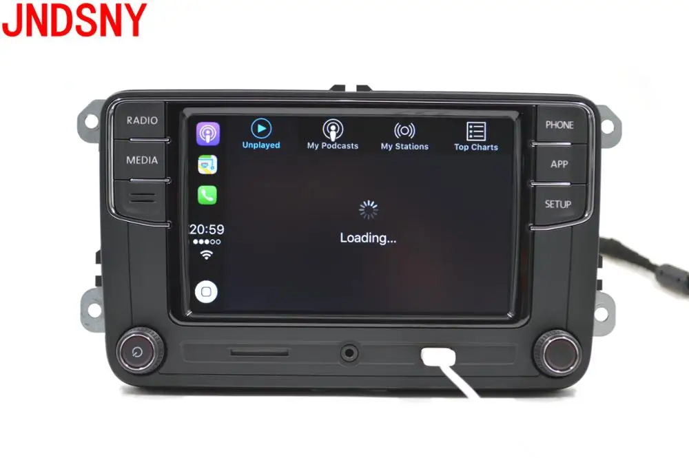 JNDSNY Android Авто CarPlay R340G RCD330 Noname RCD330G Plus Автомагнитола для VW Golf 5 6 Jetta CC Tiguan Passat Polo 6RD 035 187B