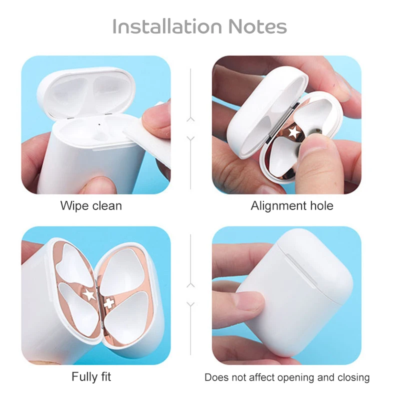 Цветной прозрачный чехол для наушников Apple AirPods жесткий защитный из
