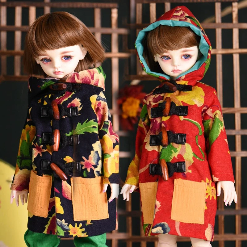 New 1pcs Fashion Doll Coat Coat Color Doll Accessories Coat Green Cotton Pants BJD Children Classic Toys Cute  Girl  Toys  Gifts