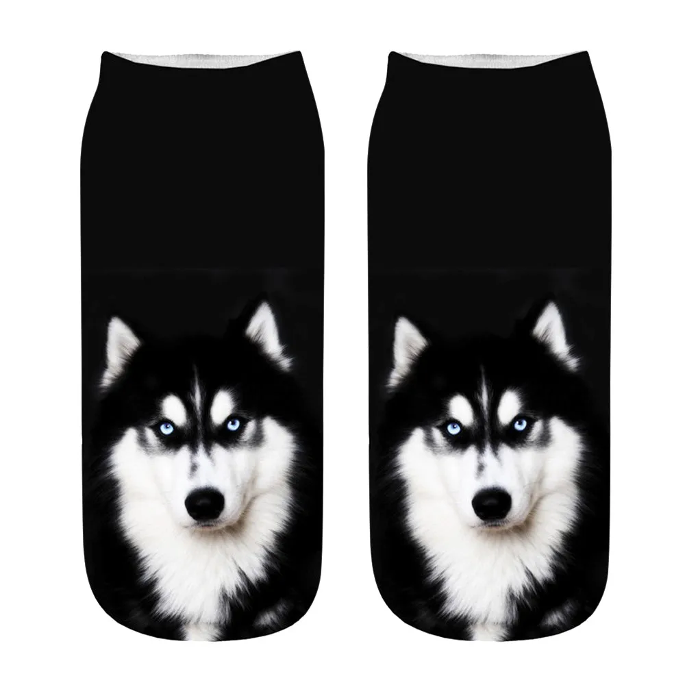 

Socks Women Winter Popular Funny Unisex Short Socks 3D Dog Printed Anklet Socks Casual Socks Comfortable Mujer Invierno F1