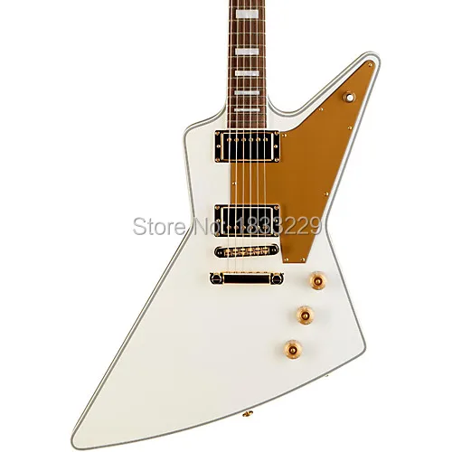 Cheap Wholesale custom guitar  white Explorer electric guitar