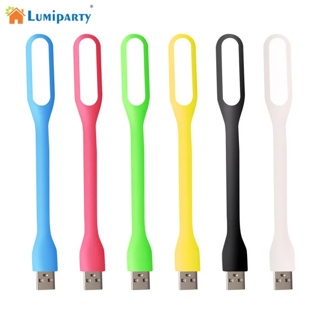 LumiParty творческий USB светодиодный свет гибкая Портативный Stick Mini Гусенек от порта