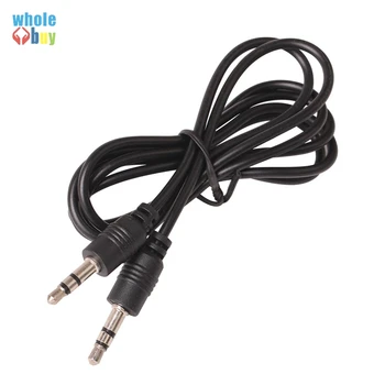 

1000pcs/lot Audio Cable 3.5mm Male To M Audio Adapter Cable Headphone Jack Black for Iphone Samsung Mobile Phone AUX Cord
