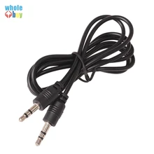 1000pcs lot Audio Cable 3 5mm Male To M Audio Adapter Cable Headphone Jack Black for Iphone Samsung Mobile Phone AUX Cord