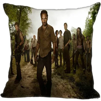 

Custom Decorative Pillowcase the Walking Dead Speed Art Square Zippered Pillow Cover 35X35,40x40,45x45cm(One Side)180522-140-2