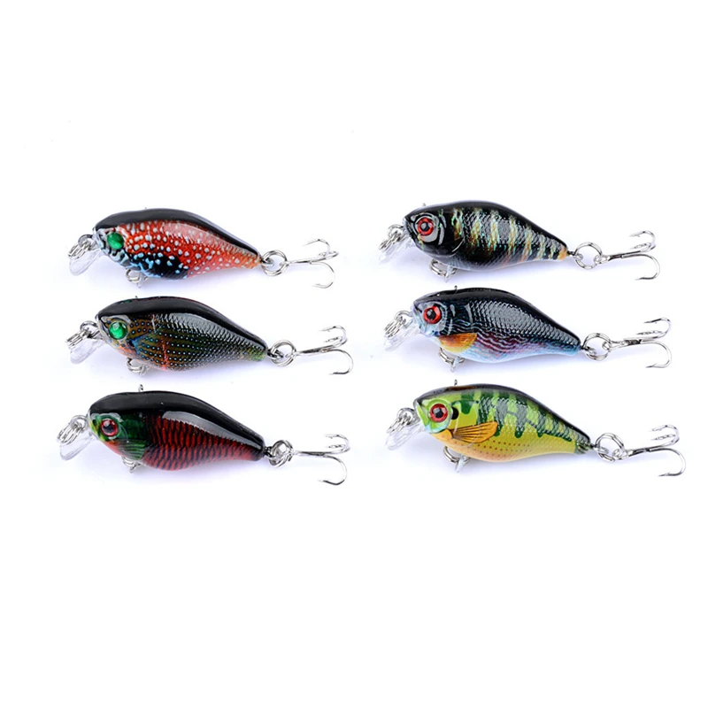 Buy 6PC/Lot Carp Fishing Lure Set 4.4g 4.3cm Crankbait