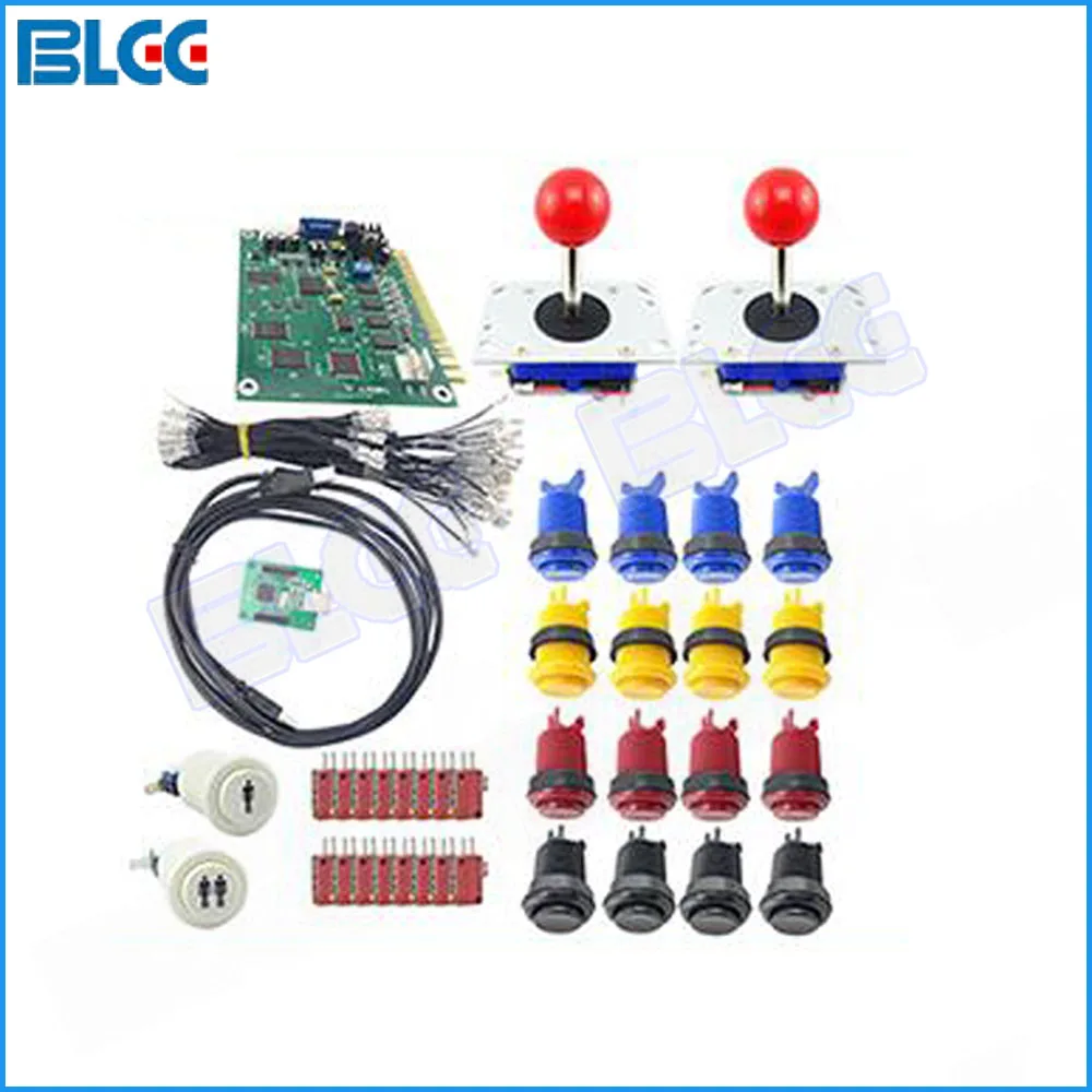 Игровой автомат DIY Kit с 2 плеером USB к JAMMA PC Board аркадная джойстик кнопка с микропереключателем