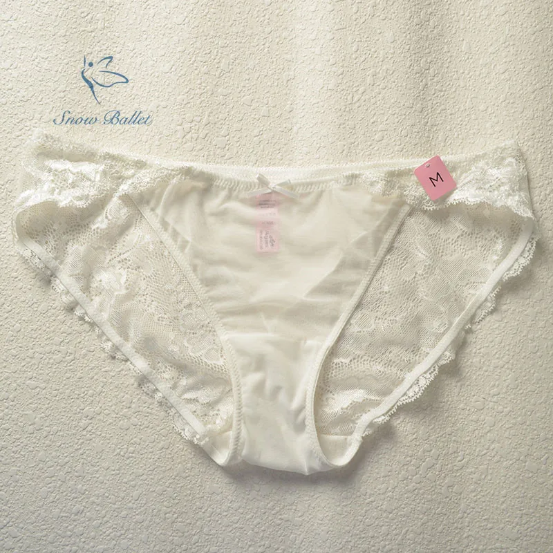 

free shipping new arrival sexy women brief slip white color lace mesh brief underwear intimates M L XLyoung lady girl string set