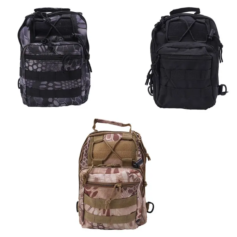 Men Molle Tactical Assult Pack Backpack Messenger Crossbody Shoulder Chest Bags