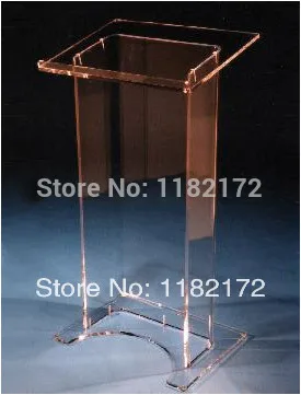 

Free shipping cheap Unique design hot sale and modern custom acrylic podium pulpit lectern
