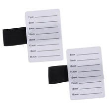 Support de bande de faux cils, plaque à main pour Extensions de cils individuelles, support de greffe de cils, Palette d'outils de maquillage 7-14mm/8-15mm