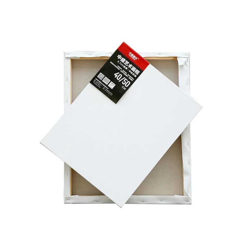 

Artist Linen Framed Canvas Painting Stretched Canvas Paper with Board 2.5 CM Grain Texture Blank Canvas for oil Painting
