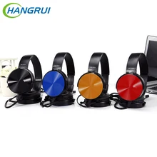 HIFI стерео металлические проводные наушники Складная гарнитура цветной наушник Сабвуфер гарнитура 3,5 мм с микрофоном для телефона ноутбука