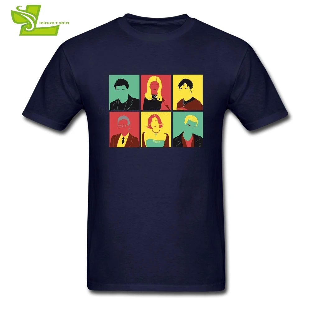 Buffy Pop Art Male T shirt Printed Summer Loose Tops Men's Short Sleeve Round Neck Tshirt Guys New Coming Simple Clothing | Мужская
