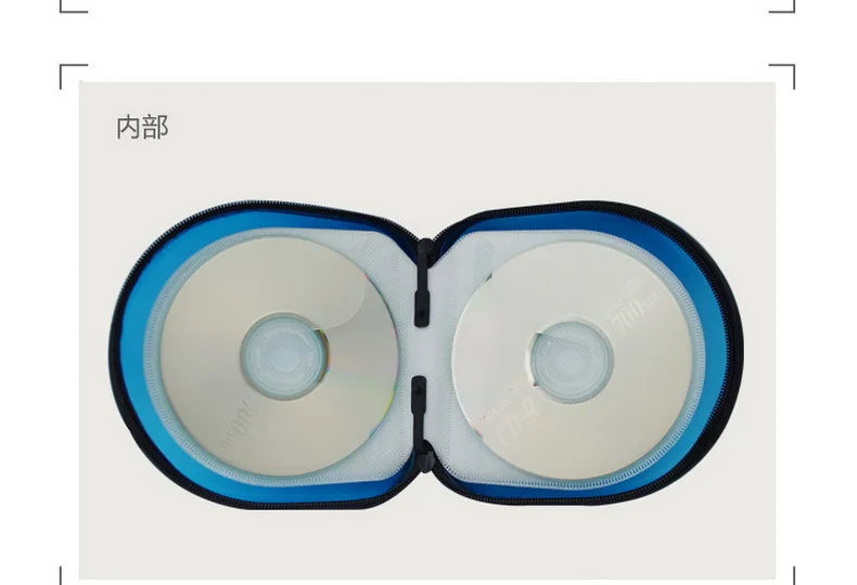 A Ausuky футбольный узор портативный 24 диска Емкость DVD CD чехол держатель для