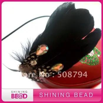 

Fashion Feather Headband With Rhinestone+Free Shipping+Fashion Design