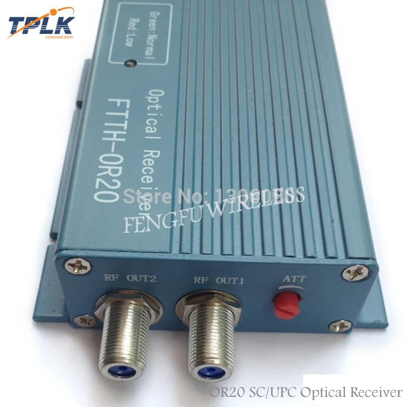 

Best price for OR20 CATV FTTH SC/UPC AGC Fiber Optical Receiver 2port input 2port output 45 ~ 862Mhz With AGS Aluminum Case