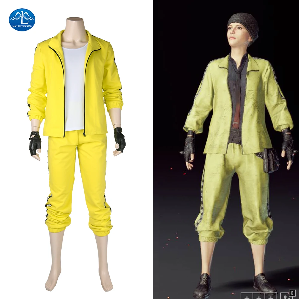  Men PLAYERUNKNOWN'S BATTLEGROUNDS Costume Game Character PUBG Cosplay Costume Carnival Men Sport St