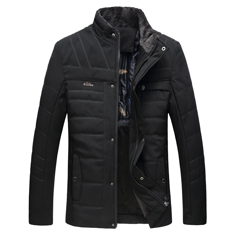 Ceny HCXY 2018 męska kurtka zimowa gruba ciepła ocieplana kurtka dla mężczyzn kurtki zamki parki