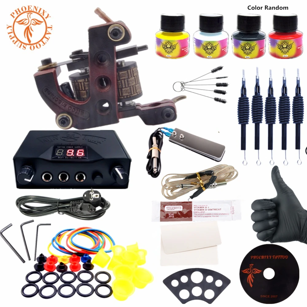 Buy Tattoo Machine Set Tattoo Kit 4 Colors Tattoo Ink