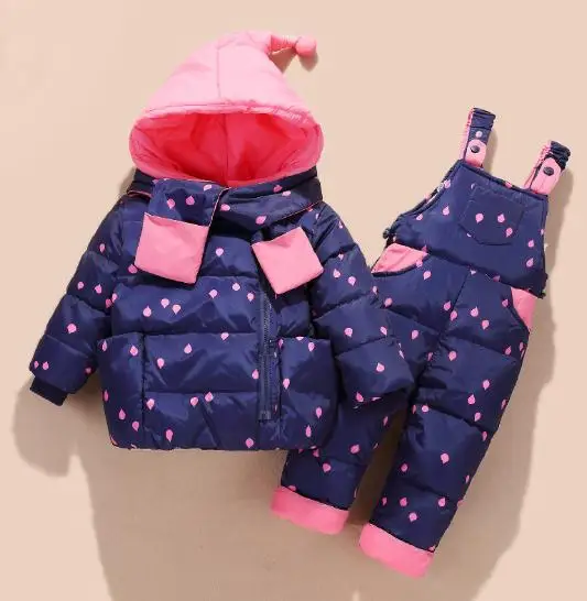 

2018 Russian winter children's clothing down jacket boys outerwear coats ,thicken Waterproof snowsuits Girls Clothing 1-3Y