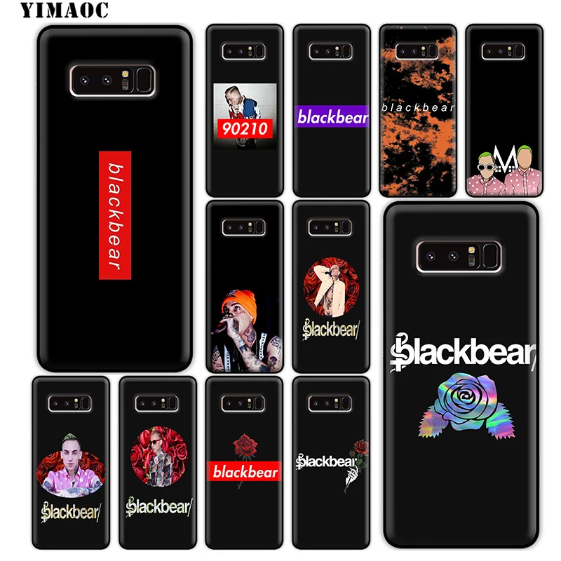YIMAOC Blackbear Black Bear Rapper Soft Silicone Case for Samsung Galaxy Note 10 Plus 9 8 A9 A8 A6 2018 A5 A3 2017 2016 |