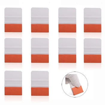 

EHDIS 10pcs Suede Felt Wrapping Squeegee Scraper Vinyl Car Wrap Tool Car Stickers Carbon Foil Film Install Tool Auto Window Tint