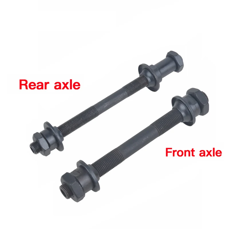 

MUQZI Mountain Bike Front Rear Axles MTB Cycling Ball Hub Hollow Shaft Steel Quick Release Shaft Center Axis Bicycle Parts