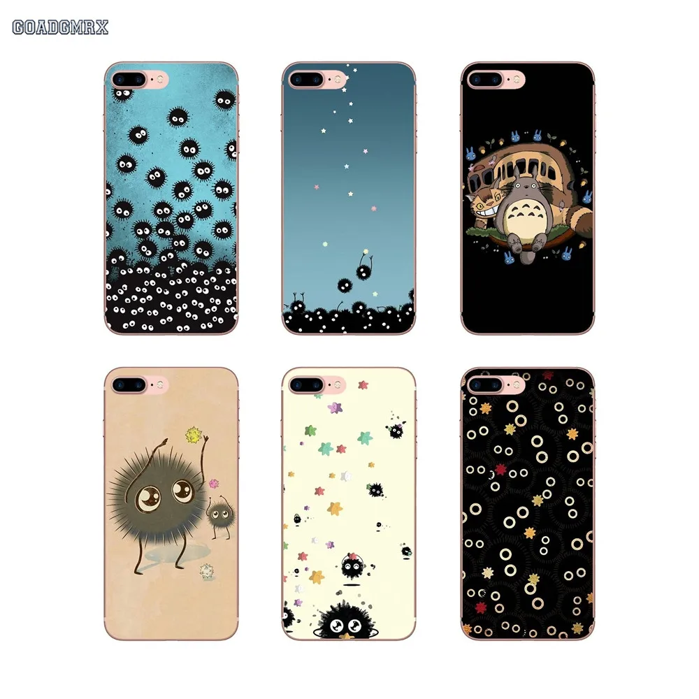 Для Samsung Galaxy J3 J5 J7 A3 A5 A7 2015 2016 2017 Note 3 4 5 8 прозрачные мягкие чехлы soot sprites мультфильм