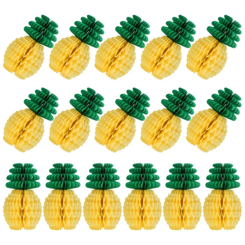 

Pineapple Honeycomb Centerpieces Tissue Paper Pineapple Party Supplies Table Hanging Decoration Hawaiian Luau Party Birthday W