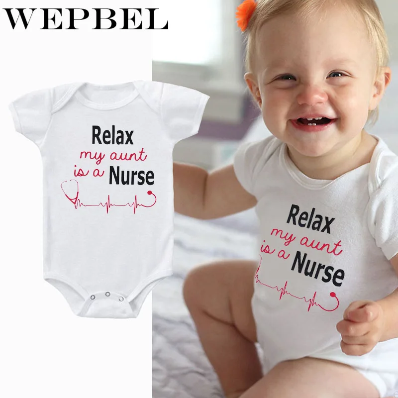 

WEPBEL Newborn Baby Boys Girls Romper Pregnancy Announcement Grandparents Short Sleeve Toddler Clothes