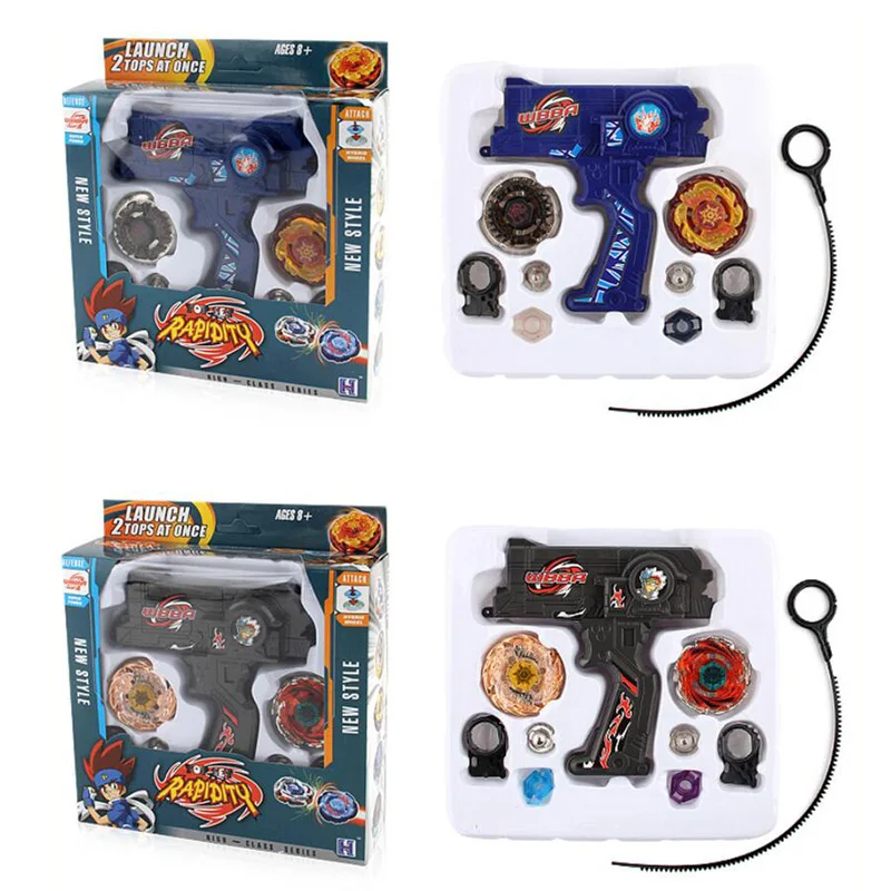 Beyblades набор металлических Фьюжн-игрушки Beyblades Burst спиннинг Топы игрушка Bey blade игрушка с двумя пусковыми установками ручной Спиннер металлические Топы