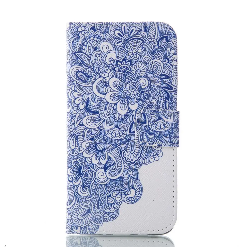 Чехол для телефона чехол s для samsung Galaxy S8 плюс S7 S6 край S5 мини A3 A5 A7 J310 J510 J710 чехол Для мужчин девушка чехол-бумажник с откидной крышкой из E23Z - Цвет: Flower Ceramics