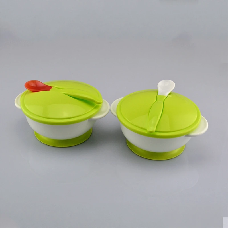 2 Pcs Solid Feeding Baby Tableware Kids Bowl Plate with A Spoon Children Dinnerware Set for Baby Food Feeding Dishes 2 Pcs Solid Feeding Baby Tableware Kids Bowl Plate with A Spoon Children Dinnerware Set for Baby Food Feeding Dishes