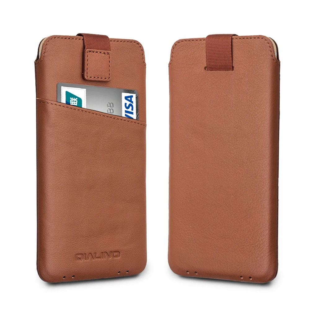 

QIALINO for iphone 7 Case 4.7 inch new case Pouch for iphone 7 plus 5.5" Leather with Wallet Card Slot Luxury Case