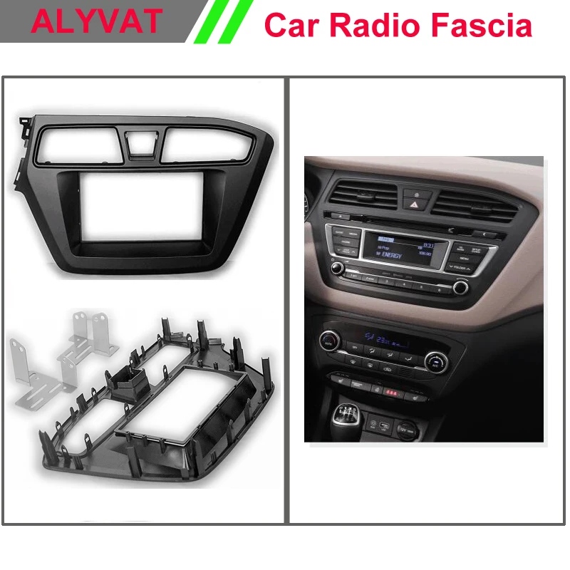 DOUBLE DIN Dash Radio Facia for 2014 2015 HYUNDAI i 20, i20 (Left Hand