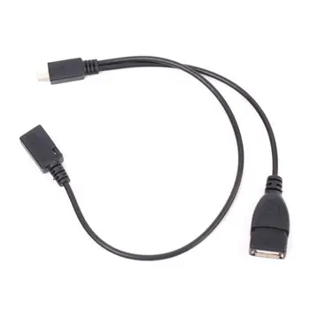 

USB Power Y Cable Micro USB Male To USB Female Host OTG Cable for Samsung #69722