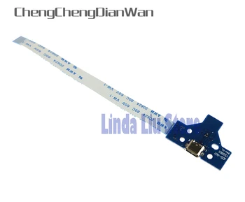 

ChengChengDianWan JDS-001 LED Power Charging Board with Ribbon Cable for PS4 Wireless Controller 14pin charger board 6sets=12pcs