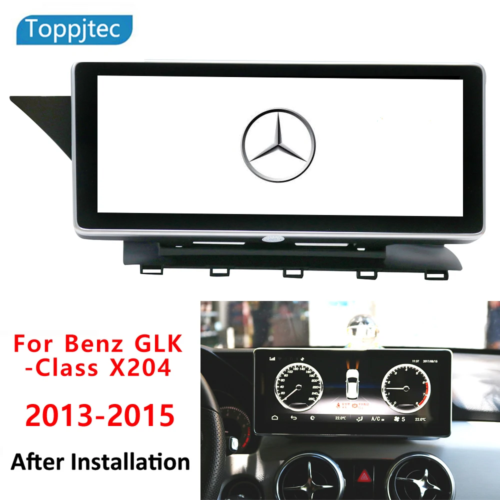 

AUTOJIAPIN 10.25" Eight Core Android 8.0 2G RAM 1024*600 Car GPS navigation For Mercedes Benz GLK X204 2013-2015